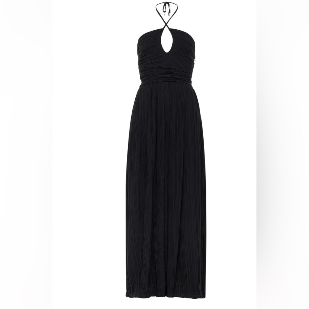 CAROLINA K NWT Pleated Carmen Jumpsuit Luxury Contemporary Old Money Night Out - Picture 8 of 12